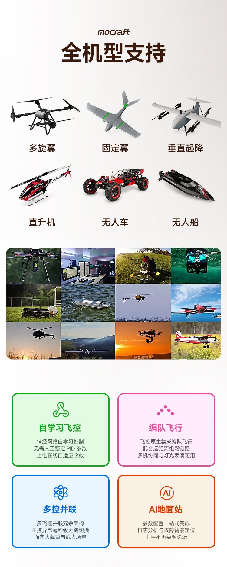 梦创 Mocraft-V5 开源飞控 Pixhawk无人机 Ardupilot PX4